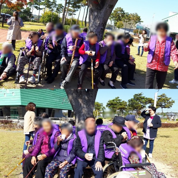 커피 타임~~ 밖에서 드시는   커피는 더 맛있어요    두잔은  앙되용!!!