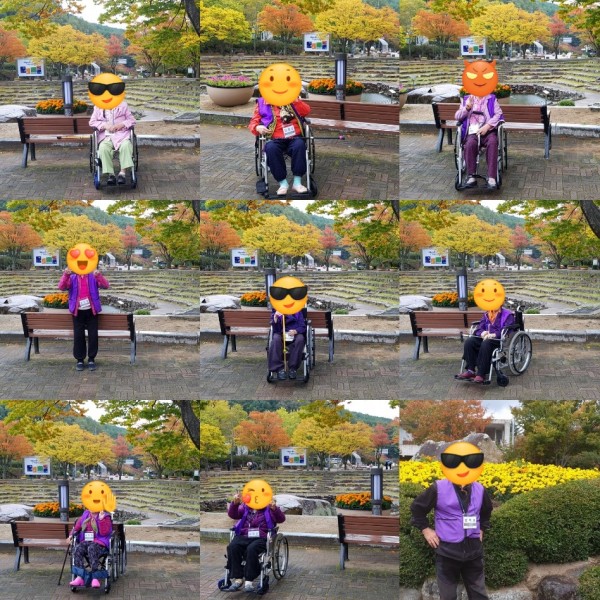 ♠개인 기념사진 찰칵찰칵 사진을 다 담지 못해서 아쉽네용    우리 어르신들 단풍놀이 하시는 모습은   완전 행복 압권   세상 해맑으심!!   ^ㅡ^